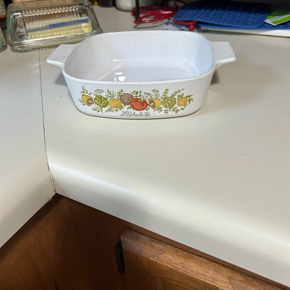 Vintage Corning Ware Pyrex 1970’s 1 QT La Marjolaine Casserole SEE STAMP RARE!!!